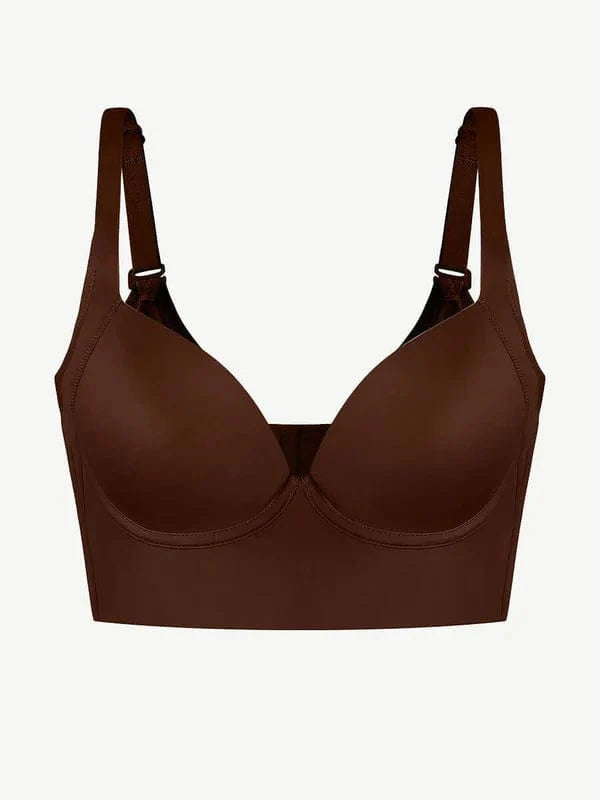 CurvyPower | UK Bra Deep Cup Shapewear Bra with Hook and Eye Closure