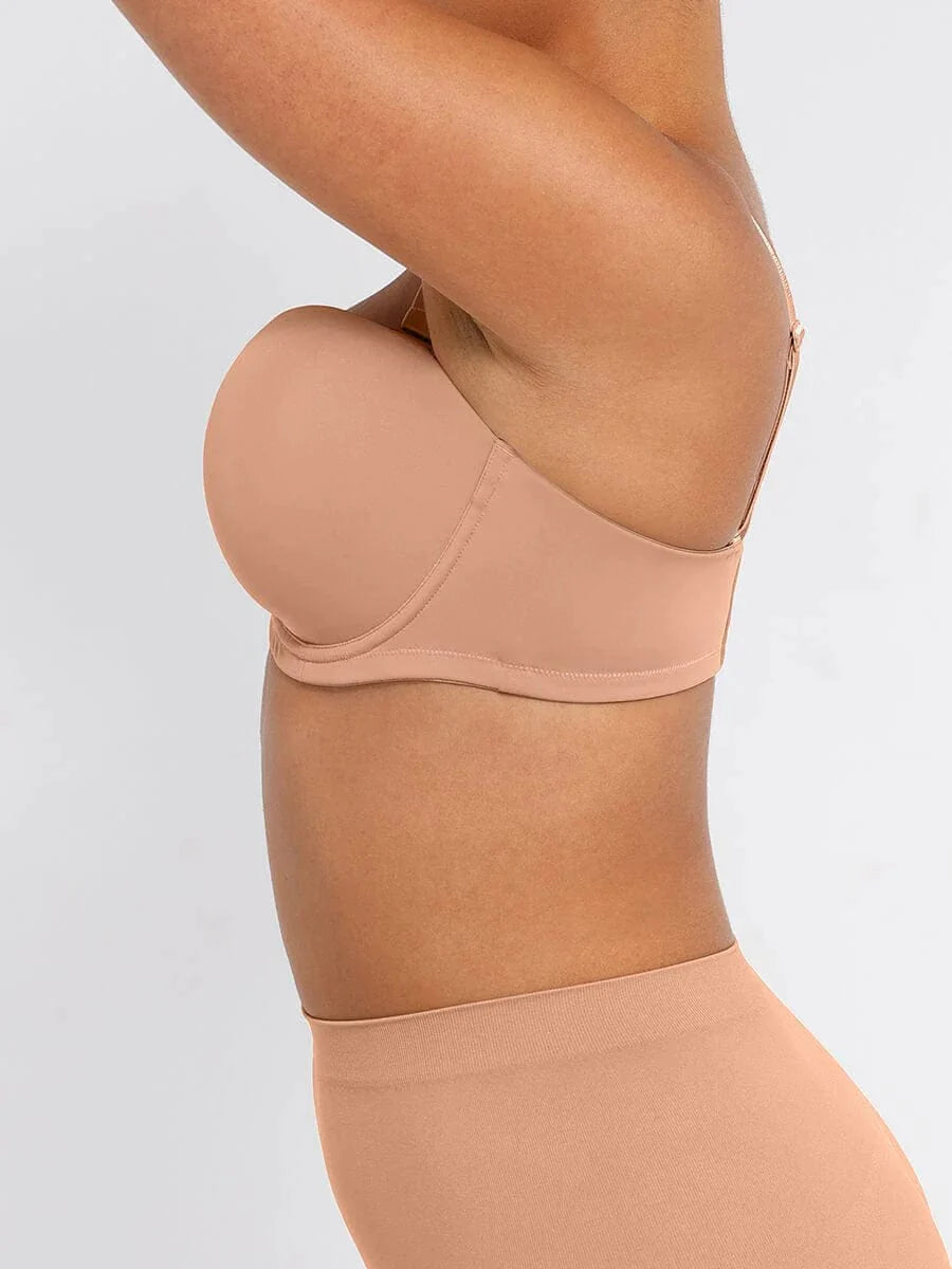 CurvyPower | UK Bra Push-Up Underwire Strapless Bra