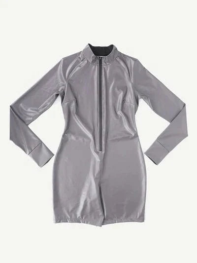 CurvyPower | UK Jumpsuit Long Sleeve Shaping Sauna Suit with Front Zipper