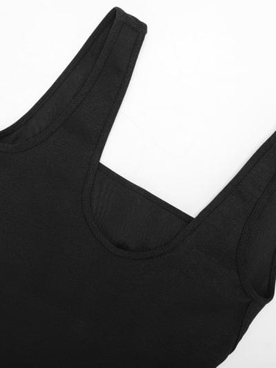 CurvyPower | UK Jumpsuit Low Back Tummy Control Flared Jumpsuit