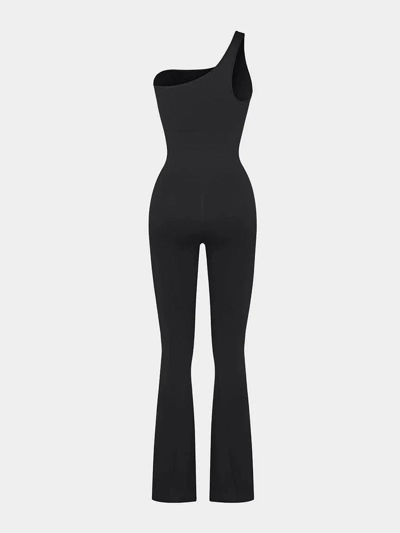 CurvyPower | UK Jumpsuit Seamless One Shoulder Flared Shaper Jumpsuit