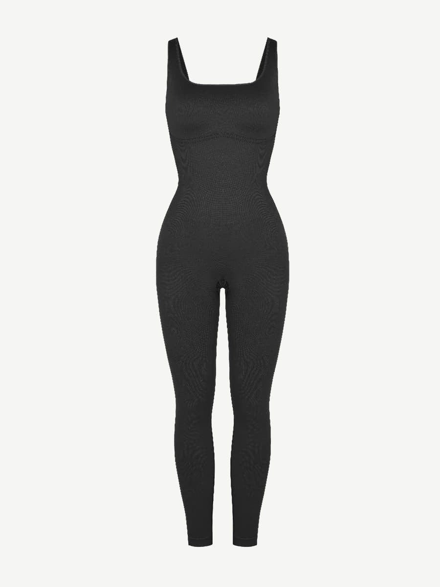 CurvyPower Jumpsuit Shapewear Slimming Jumpsuit With Square Neck U-Shaped Back