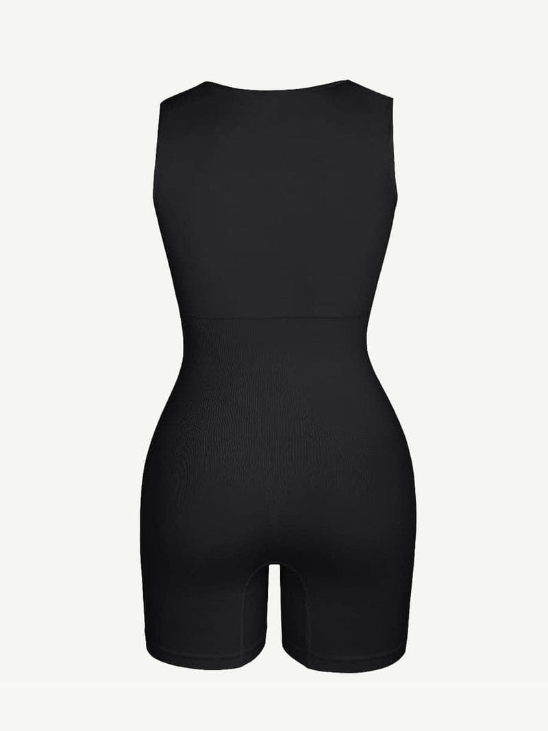 CurvyPower | UK Jumpsuit Square Neck Tummy Control Shaping Jumpsuit