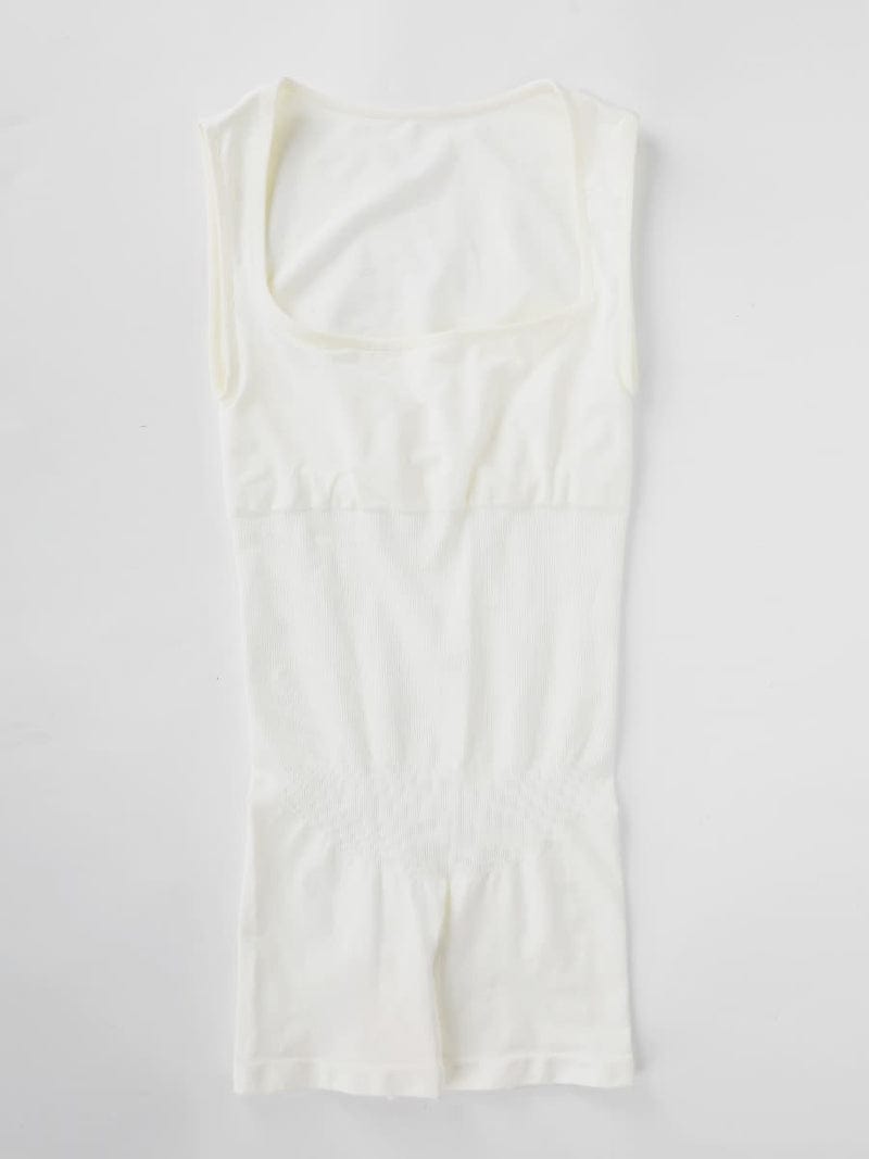 CurvyPower | UK Jumpsuit Square Neck Tummy Control Shaping Jumpsuit