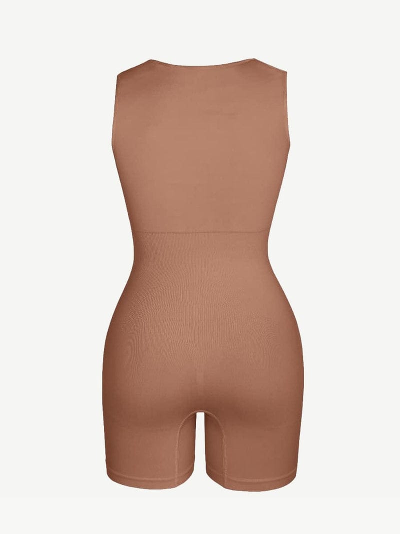 CurvyPower | UK Jumpsuit Square Neck Tummy Control Shaping Jumpsuit