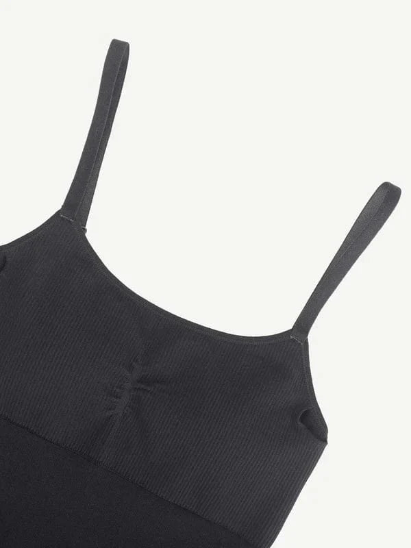 CurvyPower | UK Jumpsuit Tummy Control Shaper Jumpsuit with Removable Pads