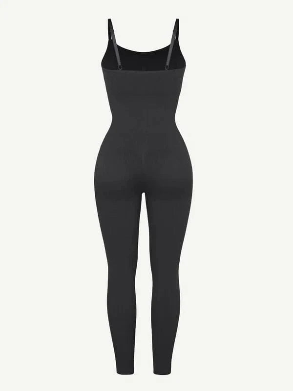 CurvyPower | UK Jumpsuit Tummy Control Shaper Jumpsuit with Removable Pads