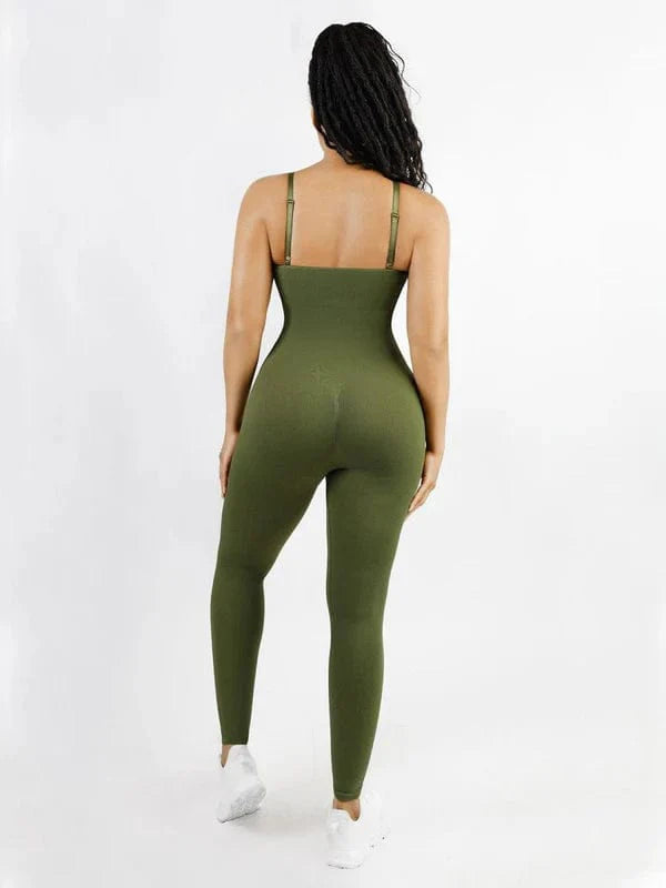 CurvyPower | UK Jumpsuit Tummy Control Shaper Jumpsuit with Removable Pads