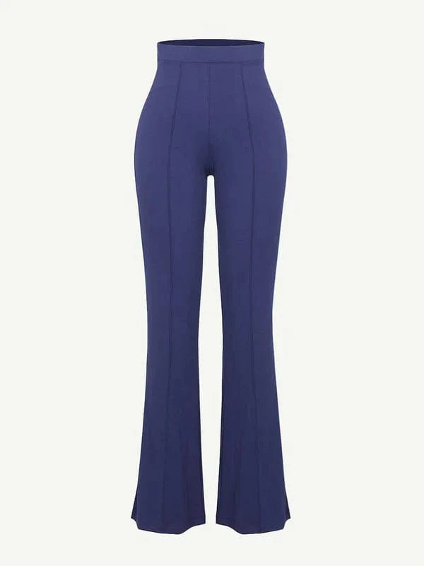 CurvyPower | UK Pants High-Waisted Flare Pants with Tummy Control and Leg Shaping