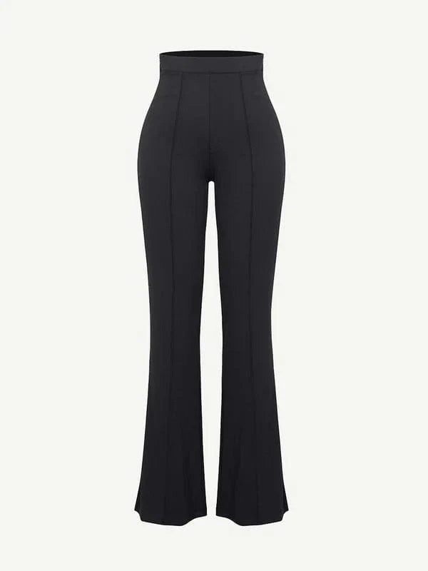 CurvyPower | UK Pants High-Waisted Flare Pants with Tummy Control and Leg Shaping