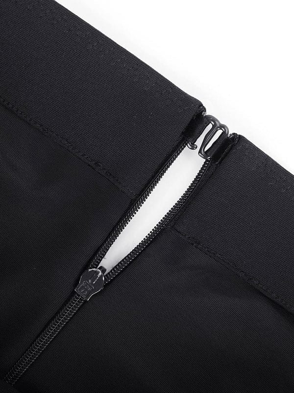 CurvyPower | UK Pants Straight-Leg Pants with Built-In Shaping Shorts for Waist Trimming