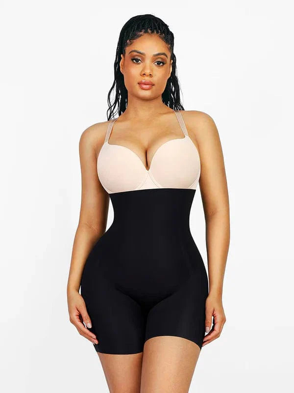 CurvyPower | UK shaper short Black / S High Waist Trainer Shaper Shorts With Removable Bum Pads