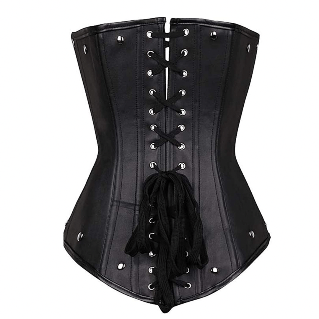 CurvyPower | UK Shapewear Women's Gothic Rivets Halter Top Underbust Corsets