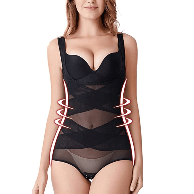 CurvyPower | Be You ! Shapewear Women Shapewear Cross Bodysuit Open-Bust