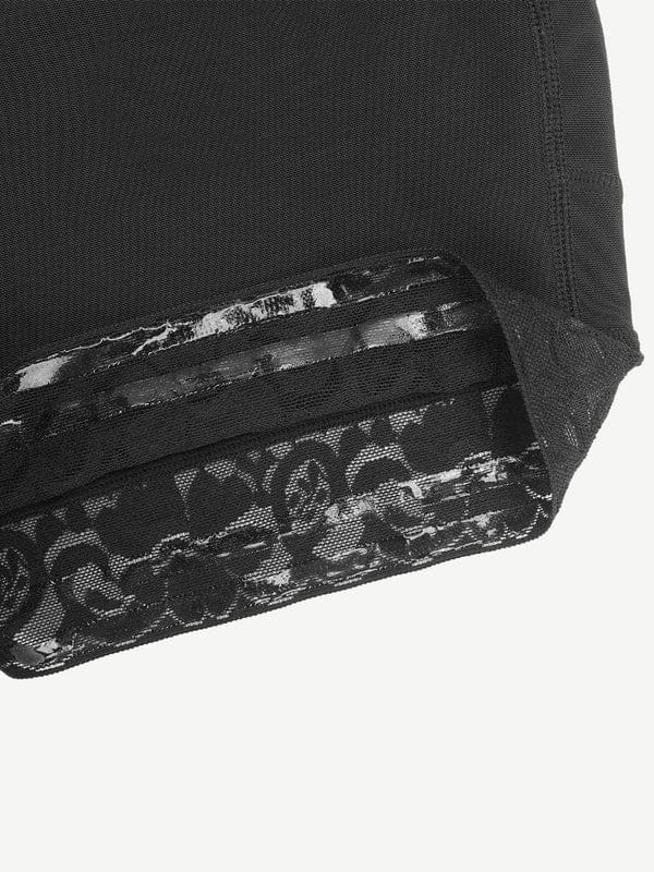 CurvyPower | UK Waist Trainer Elegant Lace Waist Trainer Compression Shapewear Shorts