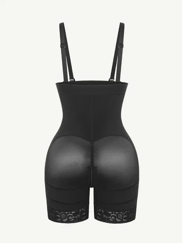 CurvyPower | UK Waist Trainer Elegant Lace Waist Trainer Compression Shapewear Shorts