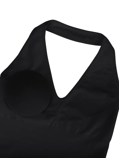 Taillenkontrolle Halterhals Shapewear Bodysuit