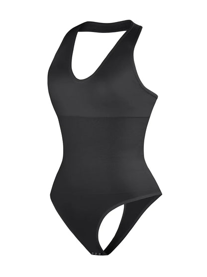 Taillenkontrolle Halterhals Shapewear Bodysuit