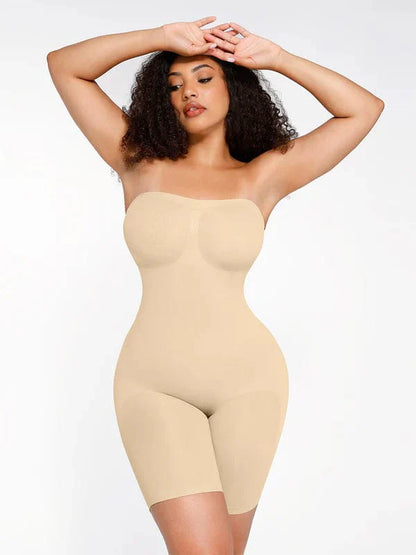 CurvyPower | UK bodysuit Beige / S Sculpting Seamless Tummy Control Strapless Shapewear Bodysuit