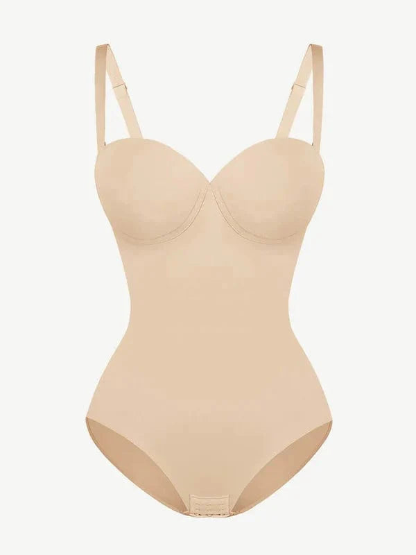 CurvyPower | UK bodysuit Bust Capped Shapewear Tummy Control Bodysuit