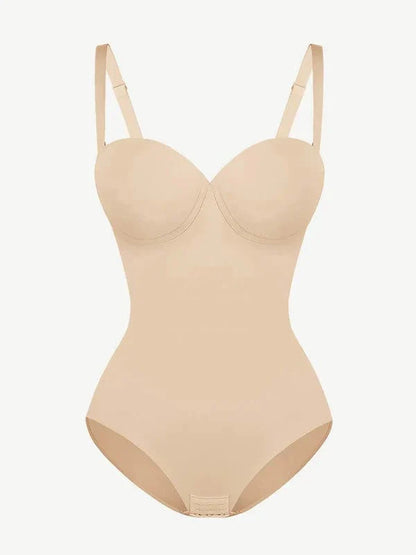 CurvyPower | UK bodysuit Bust Capped Shapewear Tummy Control Bodysuit