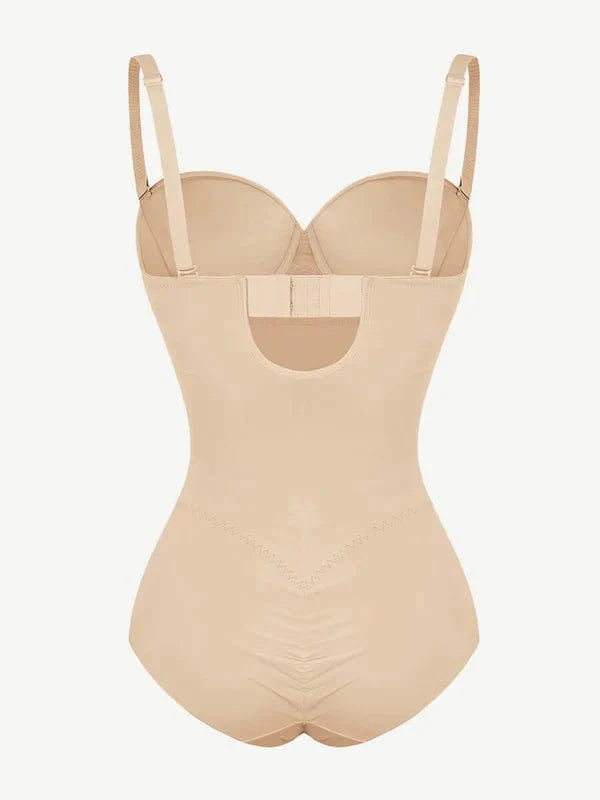 CurvyPower | UK bodysuit Bust Capped Shapewear Tummy Control Bodysuit