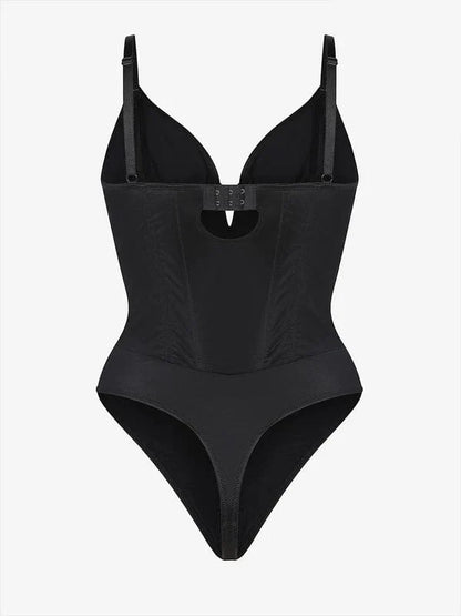 CurvyPower | UK bodysuit Deep V-Neck Tummy Control Shapewear Bodysuit