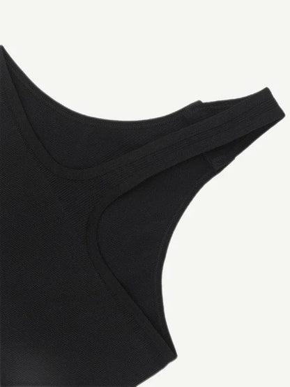 CurvyPower | UK bodysuit Deep V Neck Waist Control Shapewear Thong Bodysuit