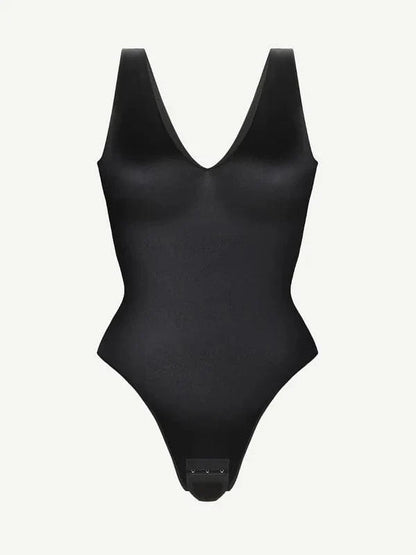 CurvyPower | UK bodysuit Deep V Neck Waist Slimming Shapewear Bodysuit