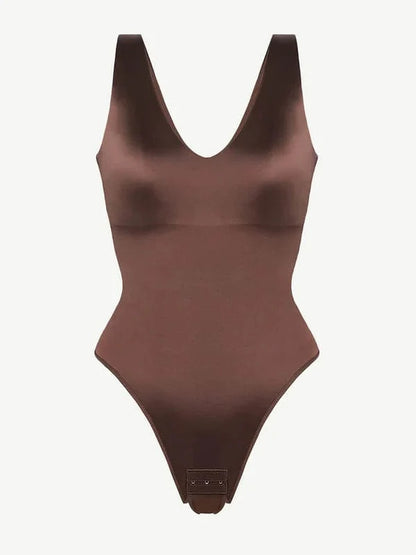 CurvyPower | UK bodysuit Deep V Neck Waist Slimming Shapewear Bodysuit