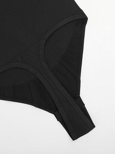 CurvyPower | UK bodysuit One Shoulder Compression Shapewear Thong Bodysuit