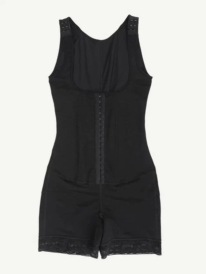 CurvyPower | UK bodysuit Open Bust Compression Bodysuit with Steel Boning for Women’s Tummy Control