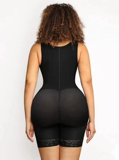 CurvyPower | UK bodysuit Open Bust Compression Bodysuit with Steel Boning for Women’s Tummy Control