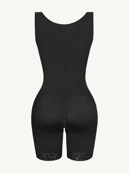CurvyPower | UK bodysuit Open Bust Compression Bodysuit with Steel Boning for Women’s Tummy Control