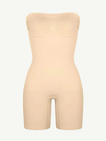 CurvyPower | UK bodysuit Sculpting Seamless Tummy Control Strapless Shapewear Bodysuit