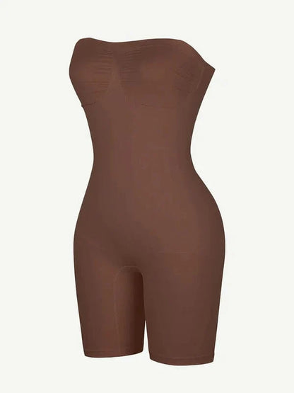 CurvyPower | UK bodysuit Sculpting Seamless Tummy Control Strapless Shapewear Bodysuit