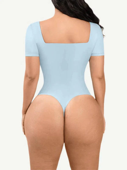 CurvyPower | UK bodysuit Square Neck Shapewear Tummy Control Bodysuit