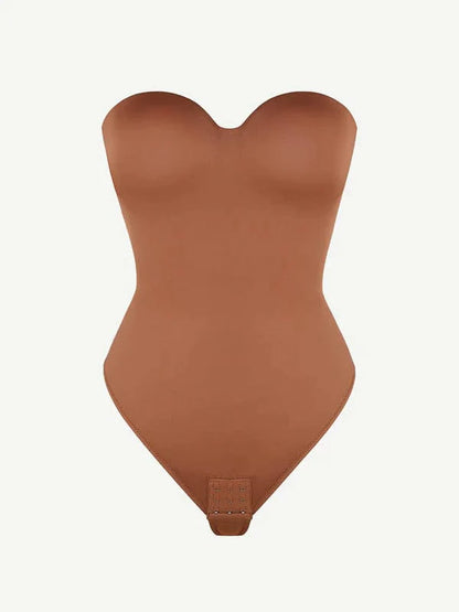 CurvyPower | UK bodysuit Strapless Underwire One-Piece Tummy Control Bodysuit Shapewear