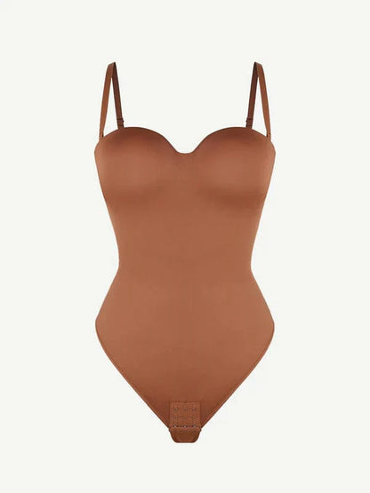 CurvyPower | UK bodysuit Strapless Underwire One-Piece Tummy Control Bodysuit Shapewear