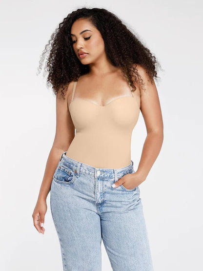 CurvyPower | UK bodysuit Strapless Underwire One-Piece Tummy Control Bodysuit Shapewear