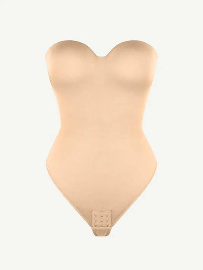 CurvyPower | UK bodysuit Strapless Underwire One-Piece Tummy Control Bodysuit Shapewear