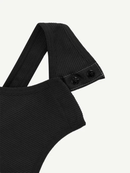CurvyPower | UK bodysuit Waist-Sculpting Tummy Control One-Shoulder Shapewear Bodysuit