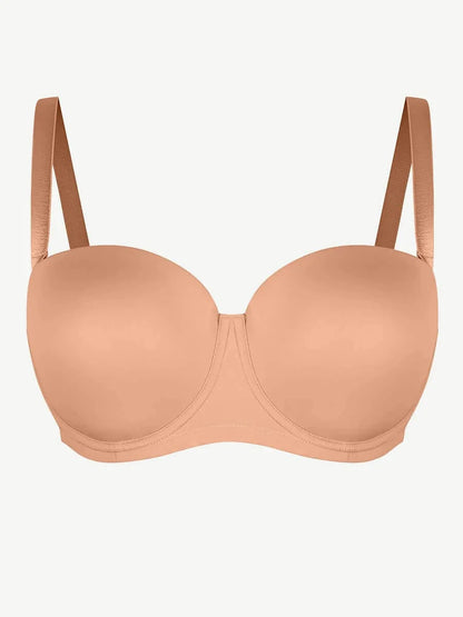 CurvyPower | UK Bra Push-Up Underwire Strapless Bra