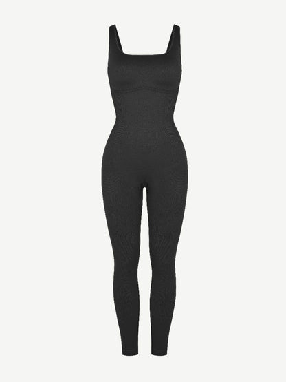 CurvyPower Jumpsuit Shapewear Slimming Jumpsuit With Square Neck U-Shaped Back