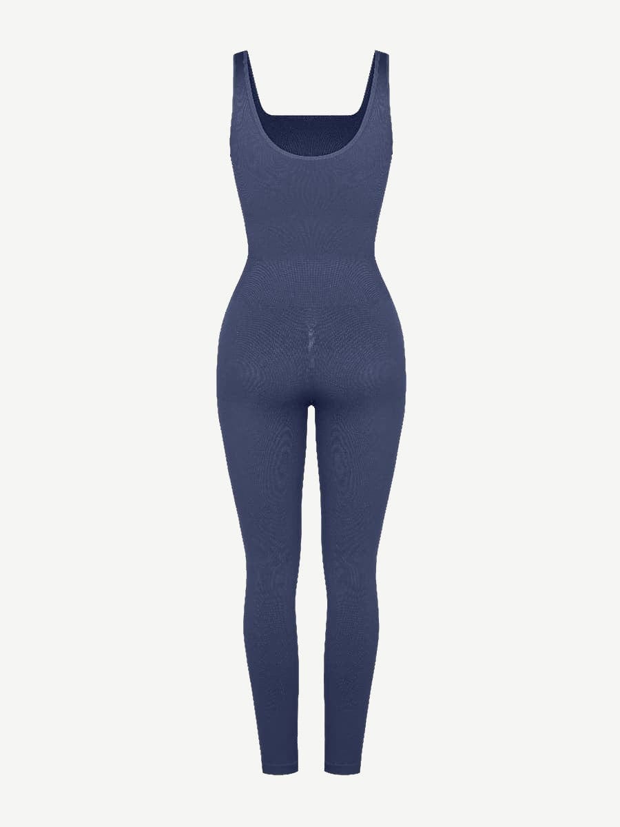 CurvyPower Jumpsuit Shapewear Slimming Jumpsuit With Square Neck U-Shaped Back
