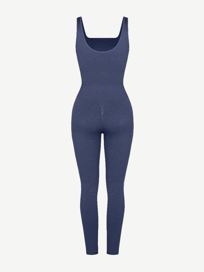 CurvyPower Jumpsuit Shapewear Slimming Jumpsuit With Square Neck U-Shaped Back