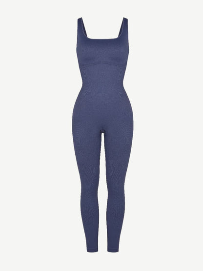 CurvyPower Jumpsuit Shapewear Slimming Jumpsuit With Square Neck U-Shaped Back