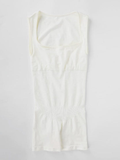 CurvyPower | UK Jumpsuit Square Neck Tummy Control Shaping Jumpsuit