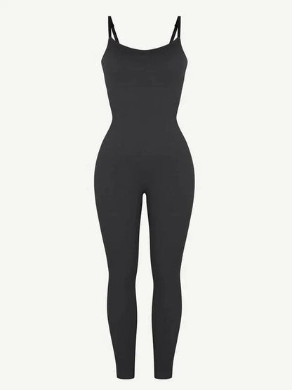 CurvyPower | UK Jumpsuit Tummy Control Shaper Jumpsuit with Removable Pads