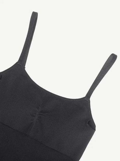 CurvyPower | UK Jumpsuit Tummy Control Shaper Jumpsuit with Removable Pads